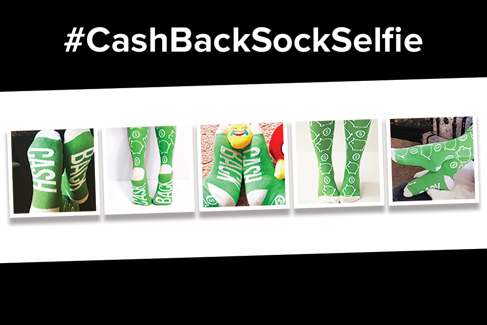 Rakuten Canada Cash Back Sock Selfie Photo Contest