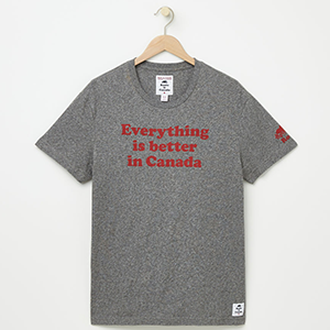 Everything is better in Canada! This Roots tee perfectly sums up how awesome Canada is and be sure to wear it this Canada 150